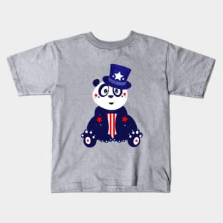 Patriotic Panda Kids T-Shirt